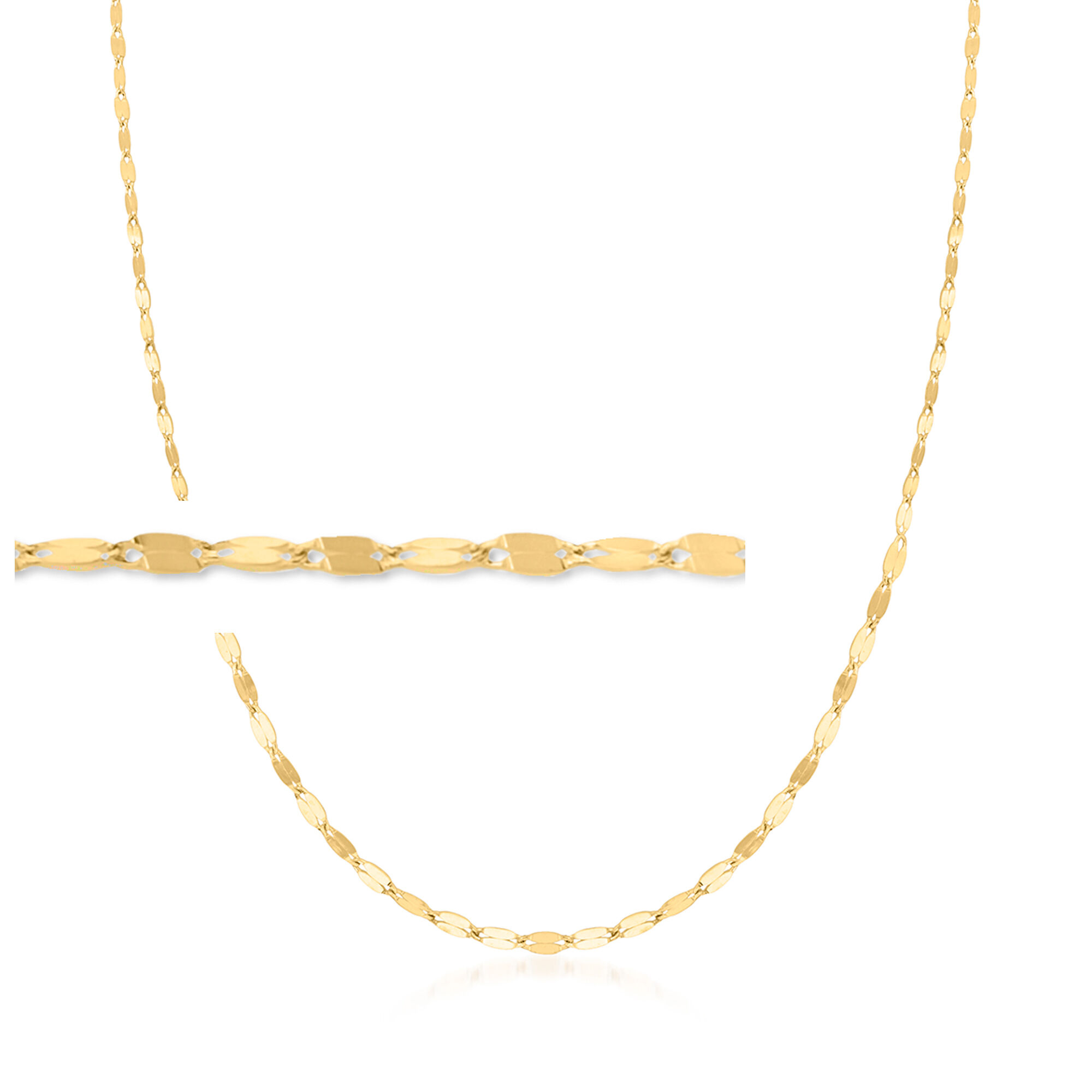 S15【スイス一流商社より】18KWG Necklace ITALY New