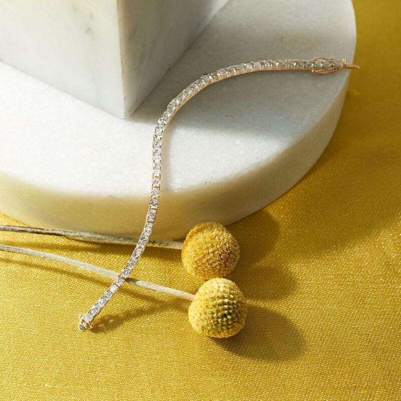 8.00 ct. t.w. Diamond Tennis Bracelet in 14kt Yellow Gold image number 2