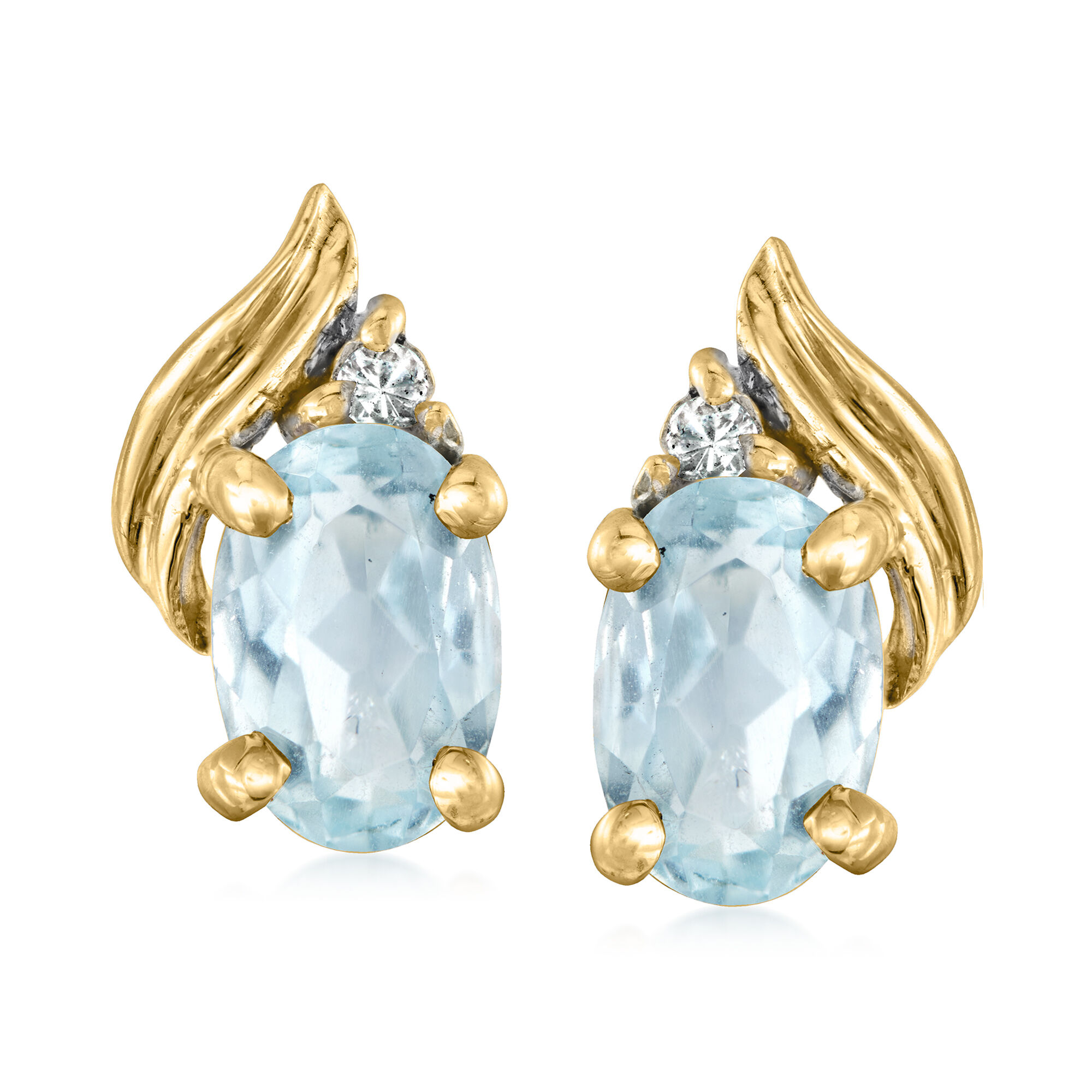 高質で安価 t.w. ct. .70 Vintage 1990 C. Aquamarine with Earrings スタイリング剤