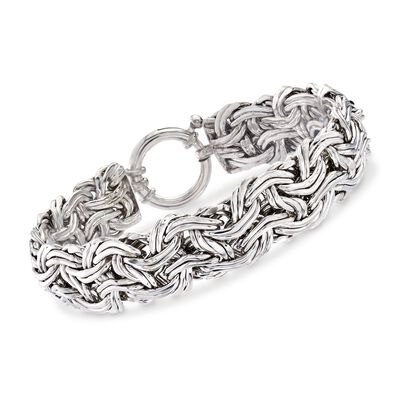 Sterling Silver Byzantine Bracelet 