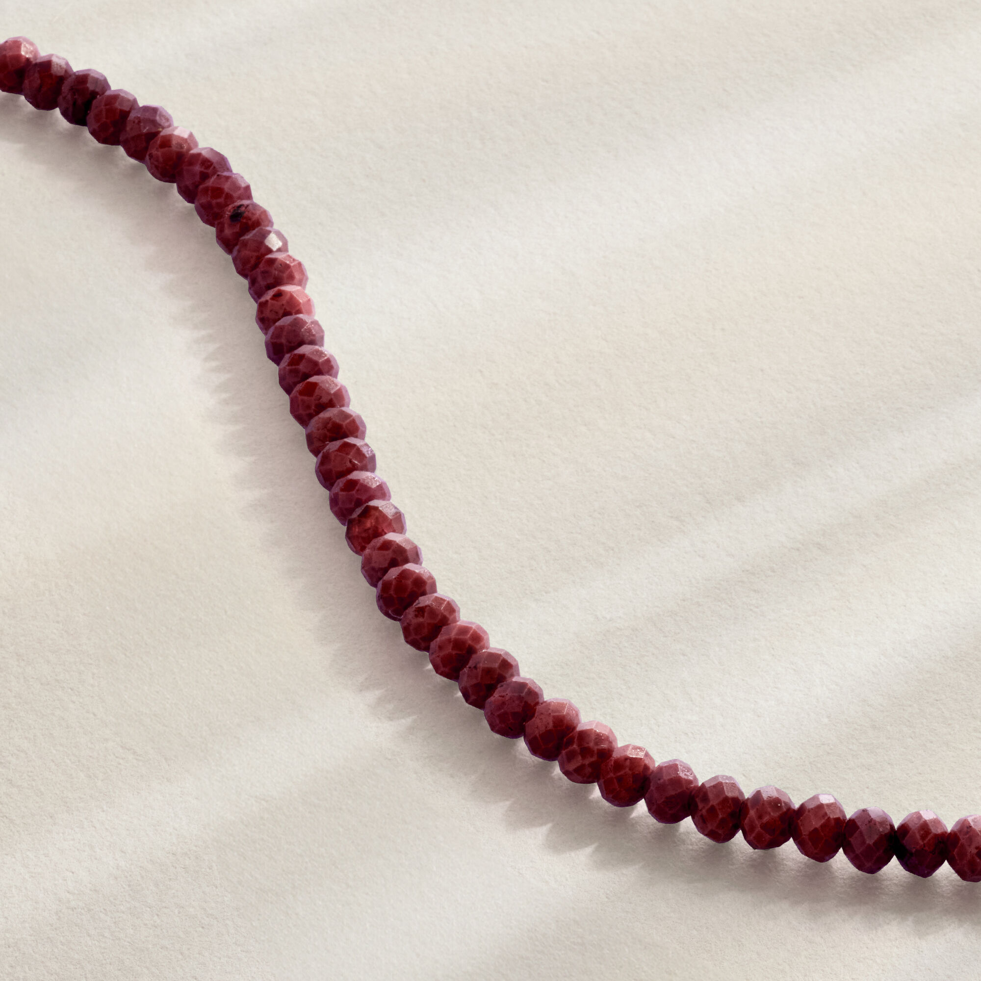 36.00 ct. t.w. Ruby Bead Bracelet with 14kt Yellow Gold Magnetic
