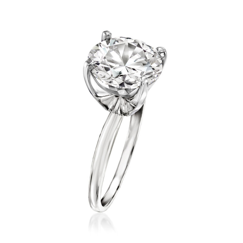 5.00 Carat Lab-Grown Diamond Solitaire Ring in 14kt White Gold image number 2