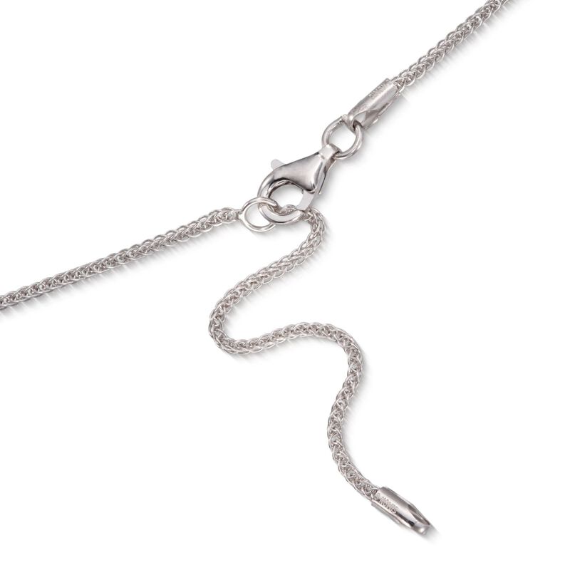 Simon G. .43 ct. t.w. Diamond Crisscross Pendant Necklace in 18kt Tri-Colored Gold. 18&quot; image number 2
