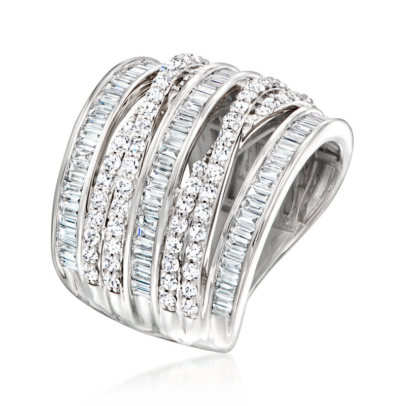 2.00 ct. t.w. Lab-Grown Diamond Highway Ring in Sterling Silver image number 2
