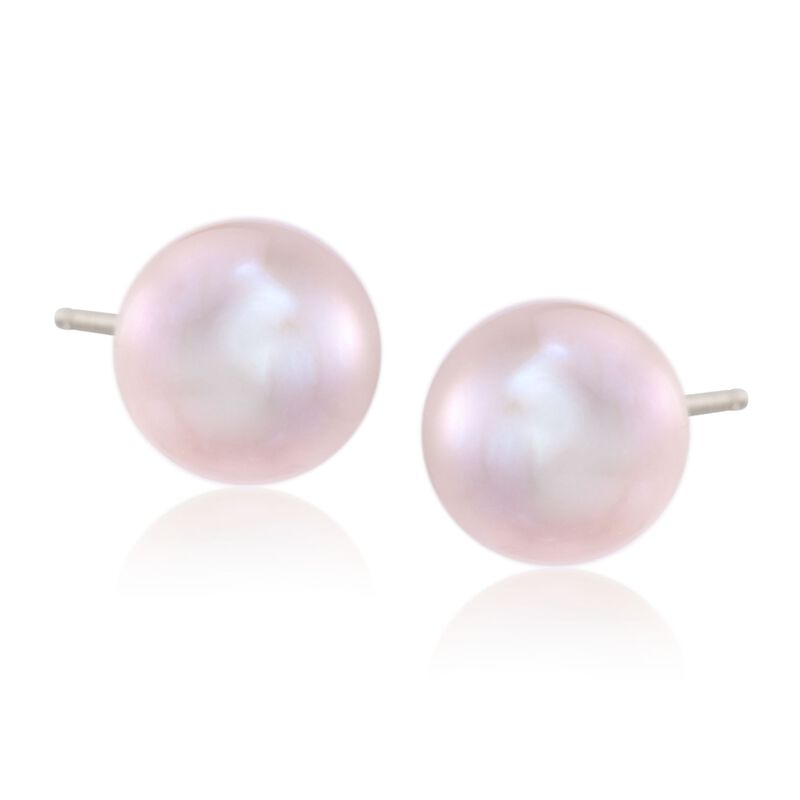 11-12mm Multicolored Cultured Pearl Jewelry Set: Three Pairs of Earrings in Sterling Silver  image number 3