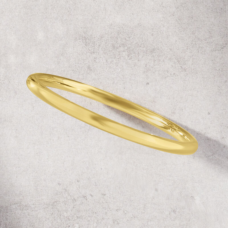 Italian Andiamo 14kt Yellow Gold Over Resin Bangle Bracelet image number 2