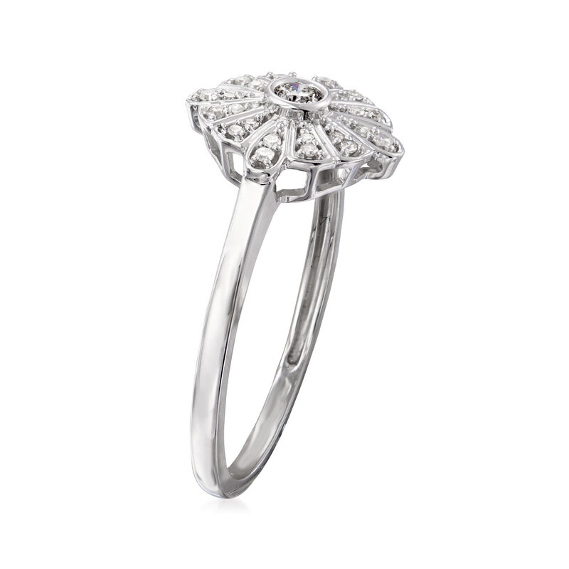 .15 ct. t.w. Diamond Disc Ring in 14kt White Gold image number 2