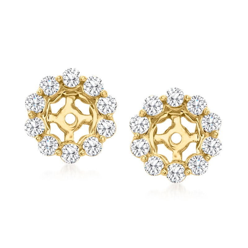 .50 ct. t.w. Diamond Earring Jackets in 14kt Yellow Gold image number 2