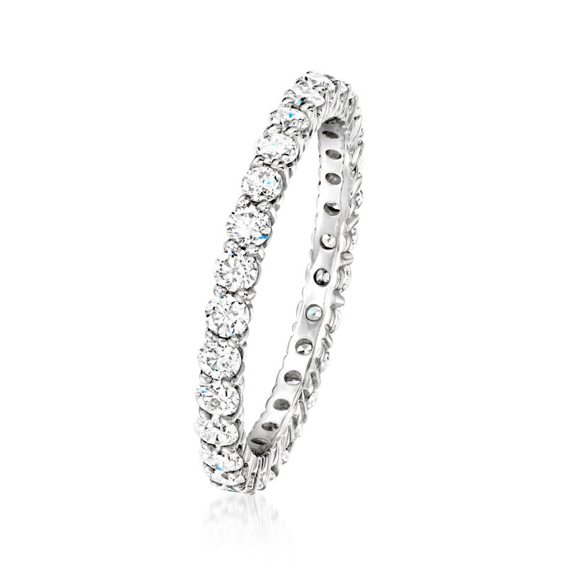 1.00 ct. t.w. Diamond Eternity Band in 14kt White Gold image number 2