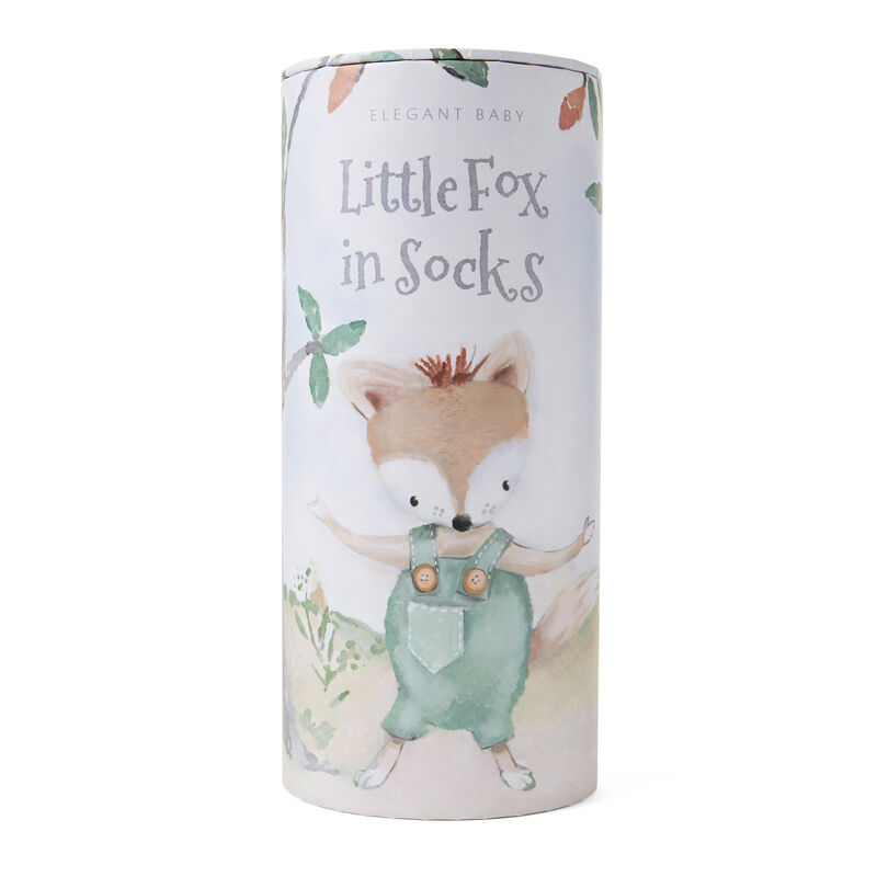 Elegant Baby Felix Fox Knit Toy and Book Set image number 2