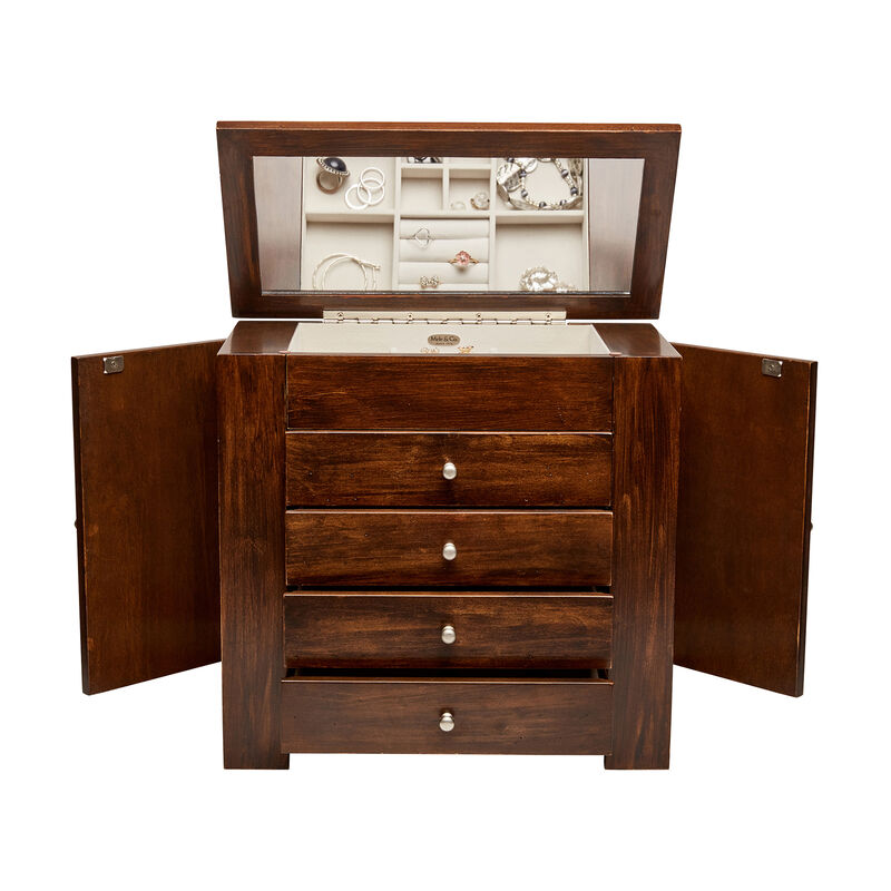 Mele & Co. "Makenna" Distressed Wooden Jewelry Box  image number 0