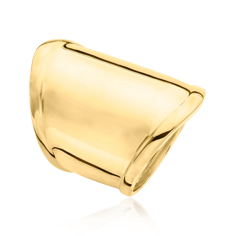 18kt Gold Over Sterling Wide Ring image number 2