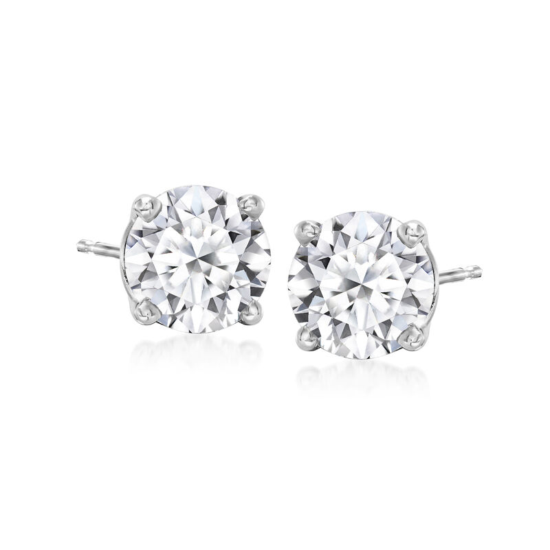 3.00 ct. t.w. Lab-Grown Diamond Stud Earrings in 14kt White Gold  image number 0