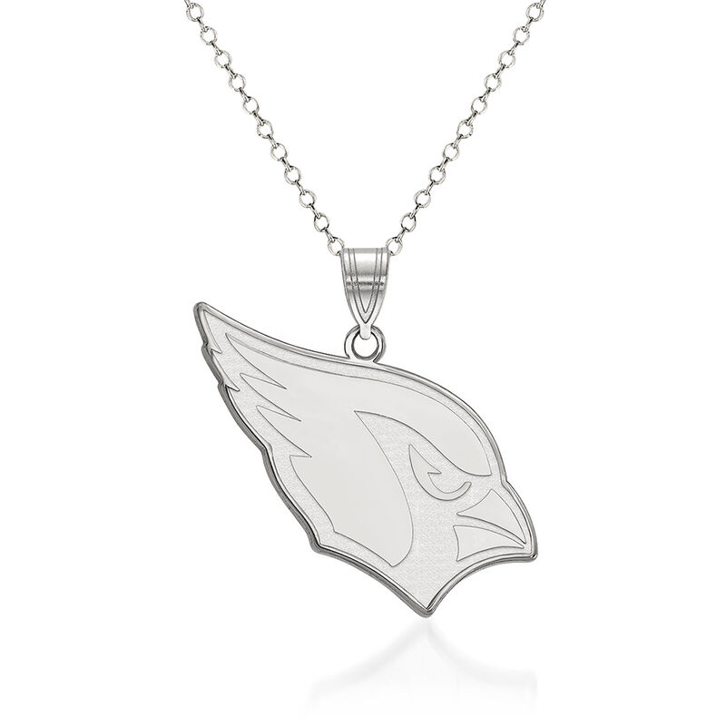 Sterling Silver NFL Arizona Cardinals Pendant Necklace. 18&quot; image number 0