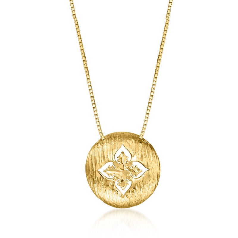 Italian 10kt Yellow Gold Florentine-Style Necklace image number 0
