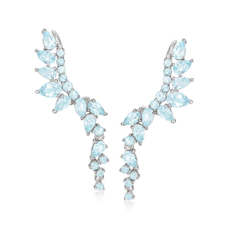 4.60 ct. t.w. Sky Blue Topaz Earrings in Sterling Silver image number 0