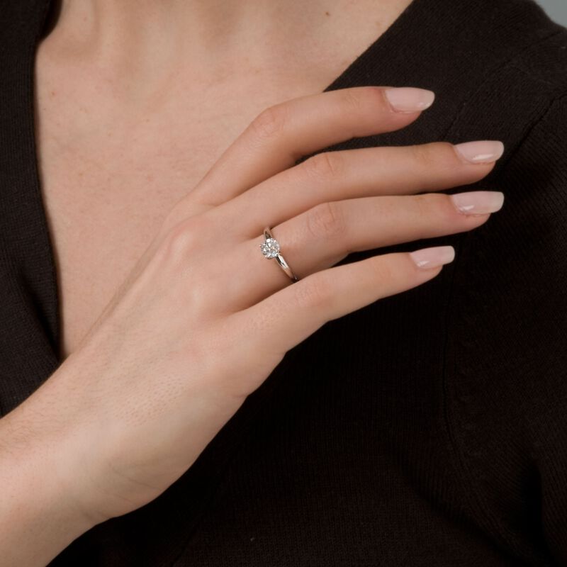 .75 Carat Diamond Solitaire Ring in 14kt White Gold image number 4