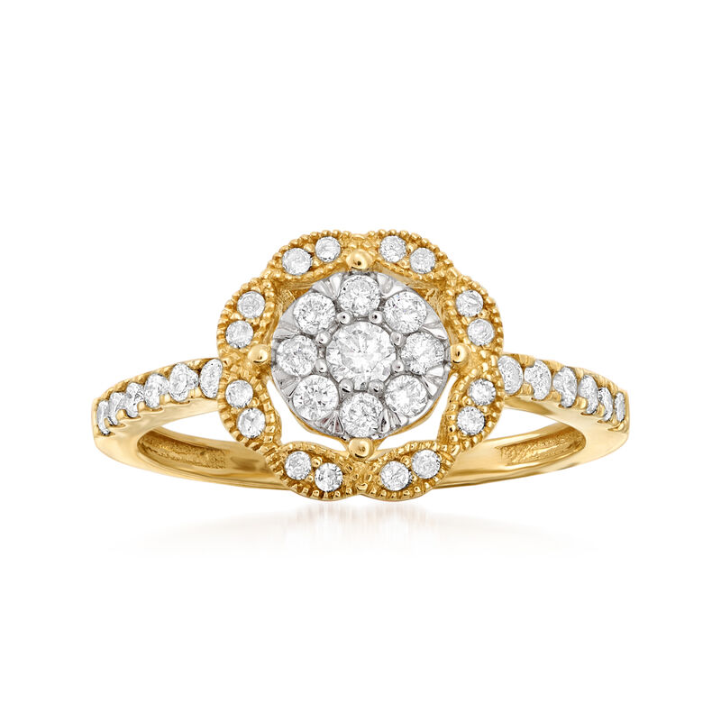 .50 ct. t.w. Diamond Cluster Ring in 14kt Yellow Gold image number 0