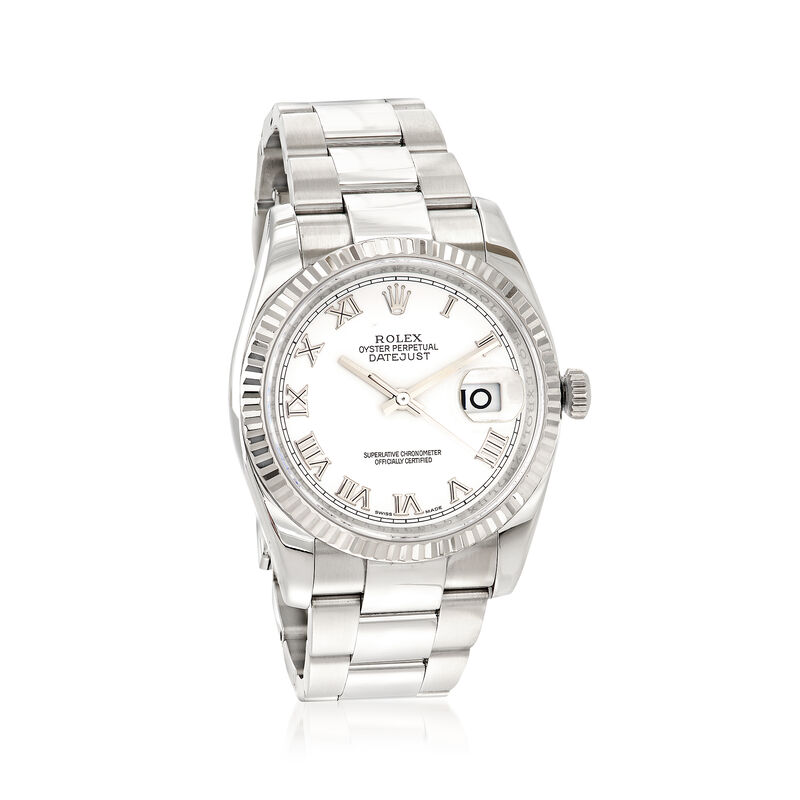 Pre-Owned Rolex Datejust Men's 36mm Automatic Stainless Steel Watch image number 0