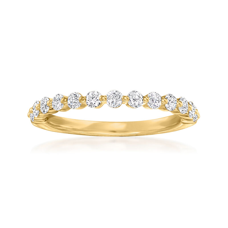Henri Daussi .45 ct. t.w. Diamond Wedding Ring in 18kt Yellow Gold image number 0