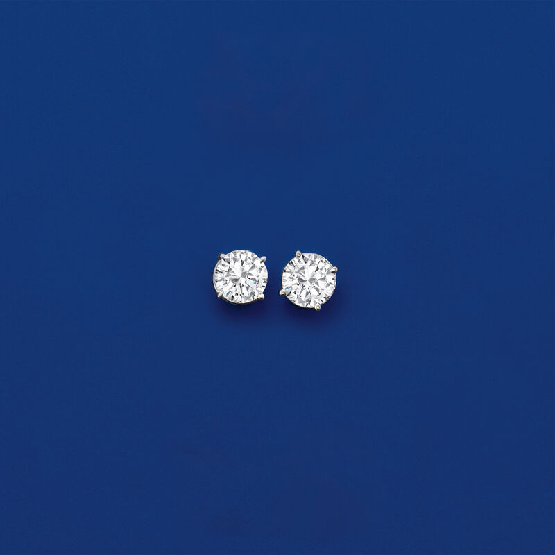 .50 ct. t.w. Diamond Stud Earrings in 14kt White Gold image number 1