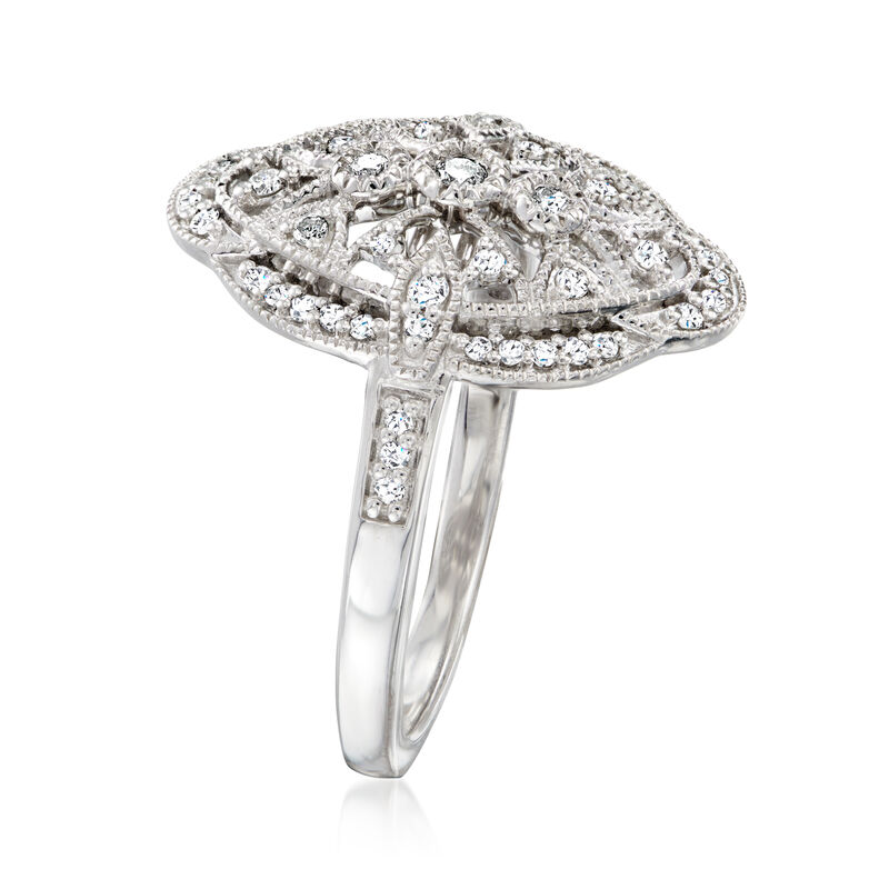 .25 ct. t.w. Diamond Marquise-Shaped Ring in Sterling Silver image number 2