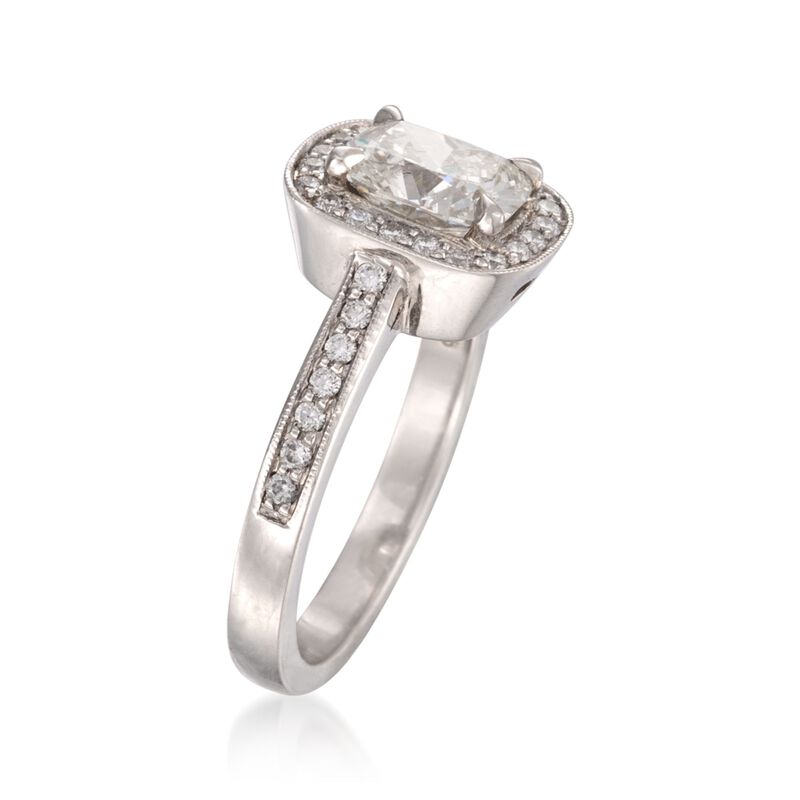 1.85 ct. t.w. Certified Diamond Engagement Ring in Platinum image number 2