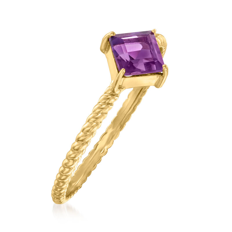 .60 Carat Amethyst Ring in 14kt Yellow Gold image number 2