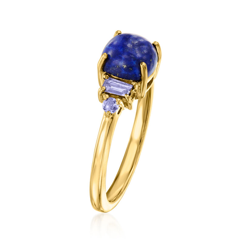 Lapis and .27 ct. t.w. Iolite Ring in 18kt Gold Over Sterling image number 2