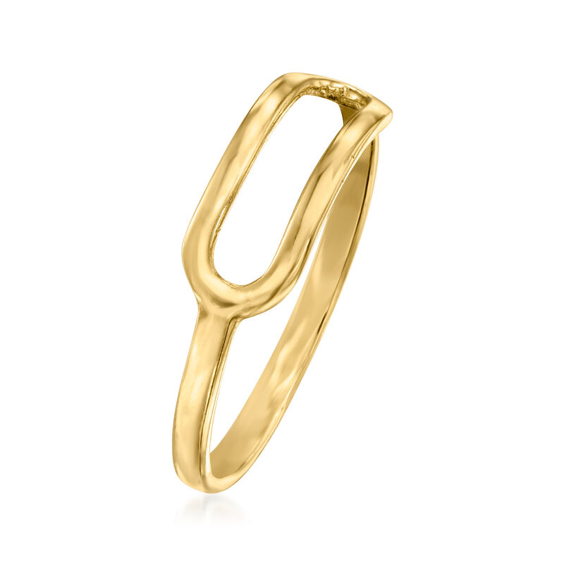 14kt Yellow Gold Open Geometric Ring image number 2