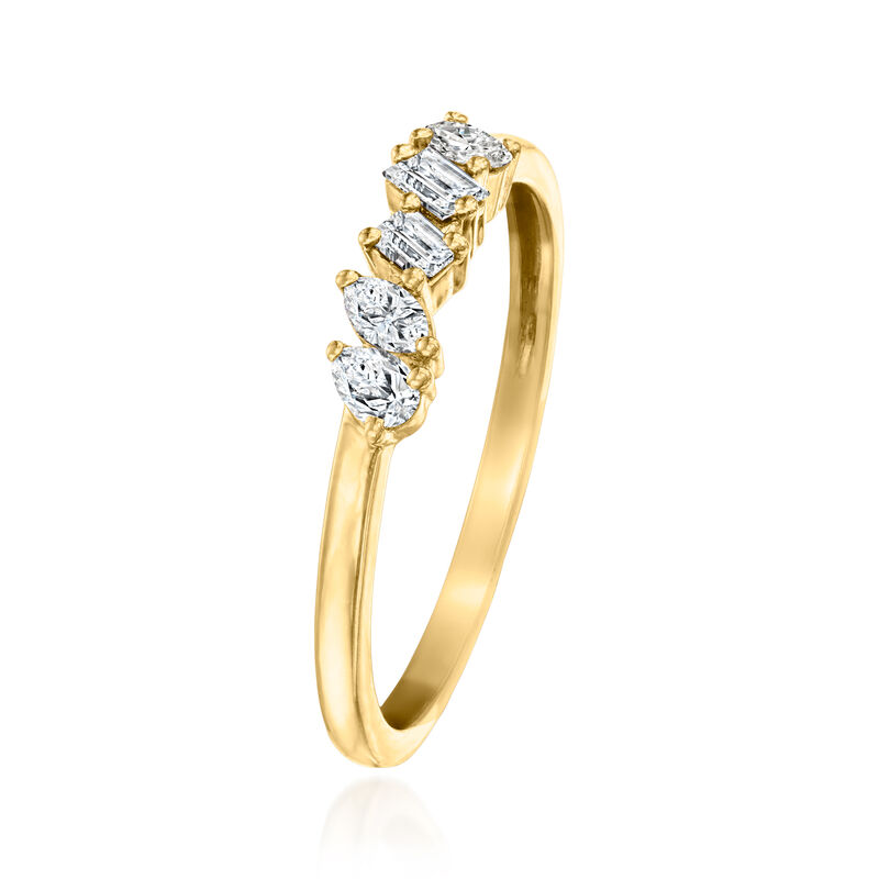 .25 ct. t.w. Multi-Shaped Lab-Grown Diamond Ring in 18kt Gold Vermeil image number 2
