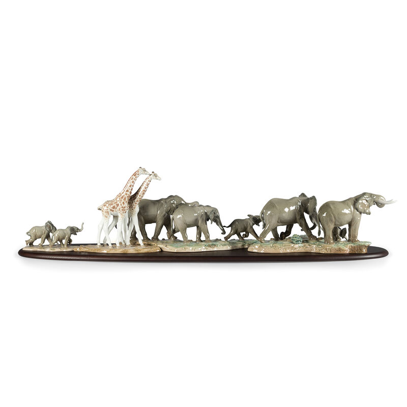 Lladro &quot;African Savannah&quot; Porcelain Figurine Set image number 0
