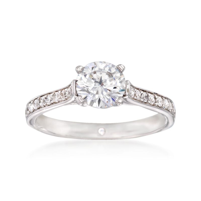 Gabriel Designs .28 ct. t.w. Diamond Engagement Ring Setting in 14kt White Gold image number 0