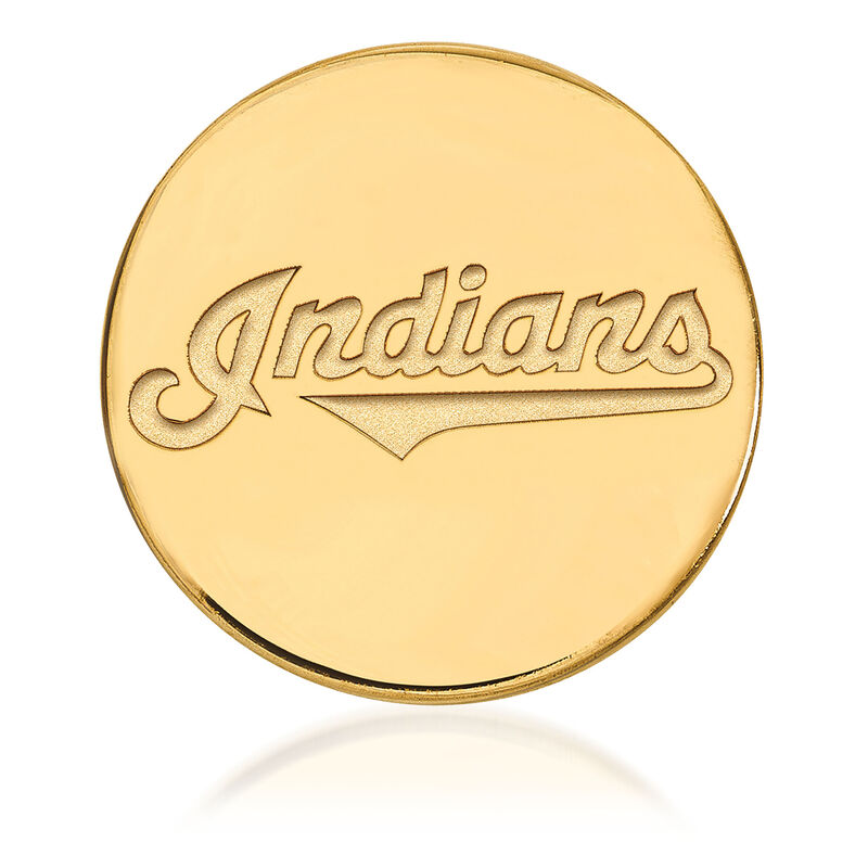 14kt Yellow Gold MLB Cleveland Indians Lapel Pin image number 0