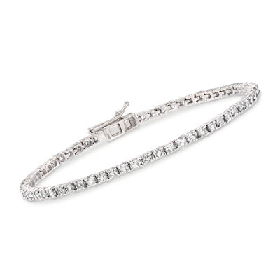 4.70 ct. t.w. White Topaz Tennis Bracelet in Sterling Silver