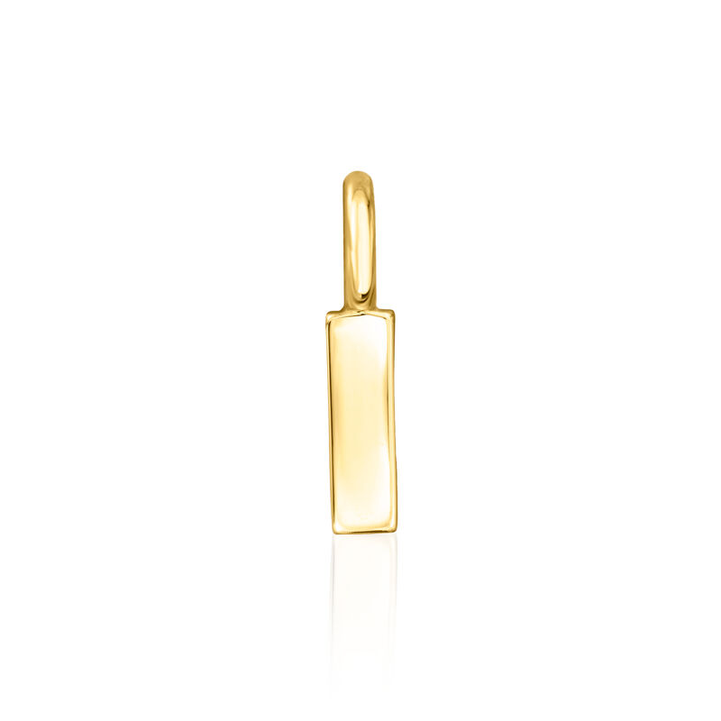 &quot;I&quot; - 14kt Yellow Gold Initial Charm  image number 0