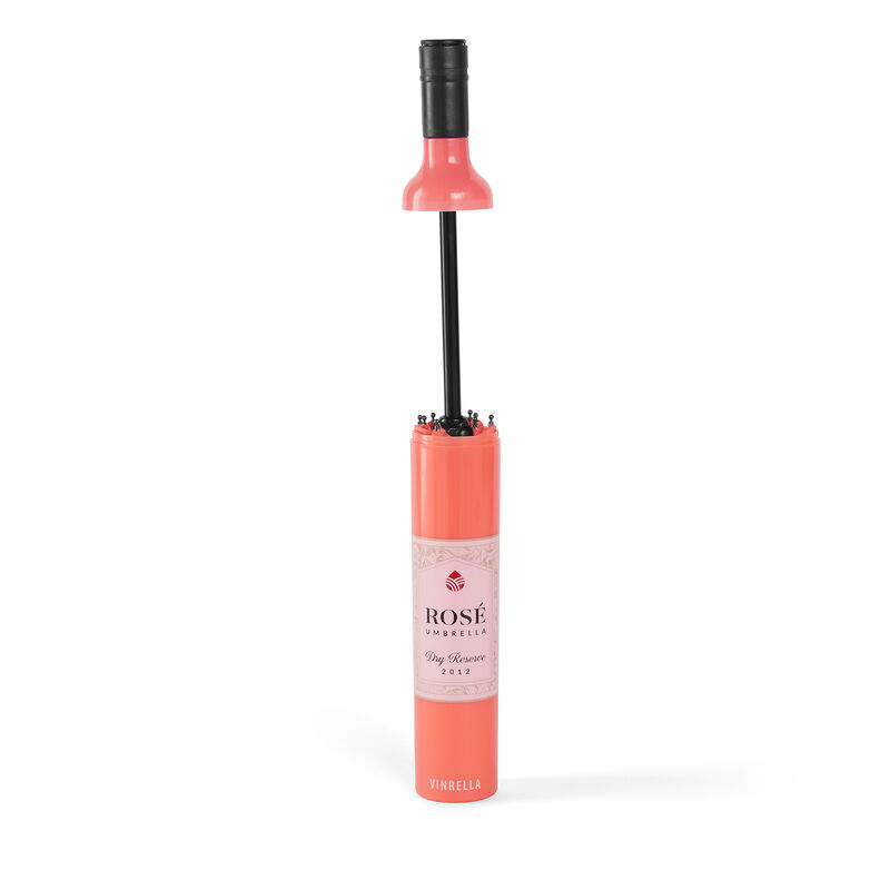 "Rose Wine Bottle" Pink Umbrella with Case image number 3