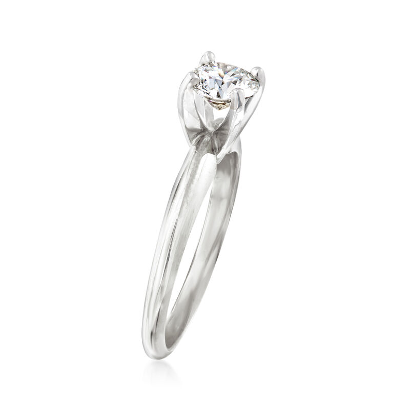 .74 Carat Certified Diamond Solitaire Ring in 14kt White Gold image number 2