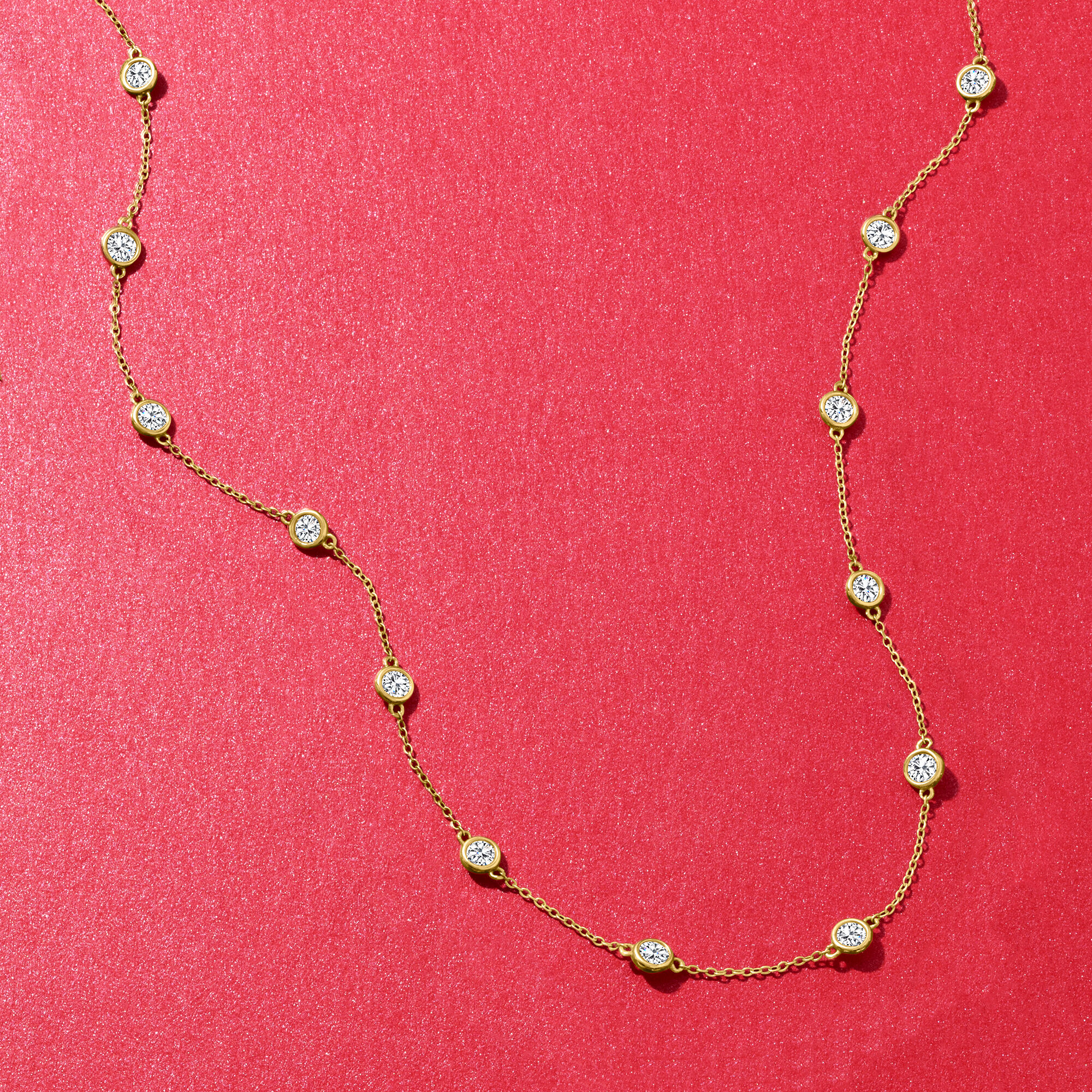 Ross simons diamond station necklace cheap