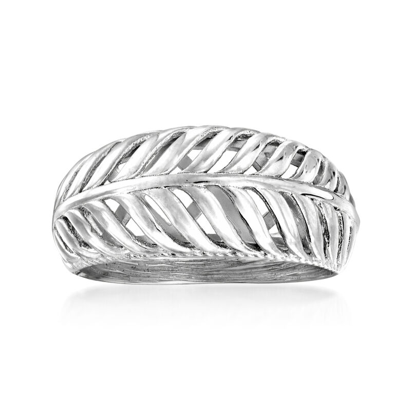 Sterling Silver Palm Leaf Ring image number 0