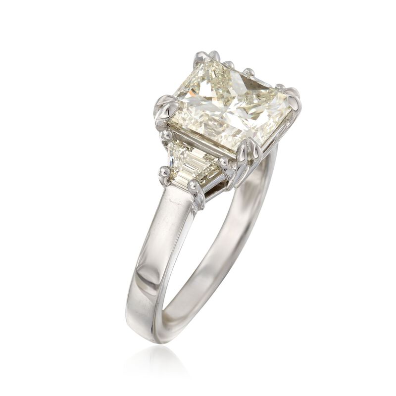 Majestic Collection 4.70 ct. t.w. Diamond Ring in 18kt White Gold image number 2