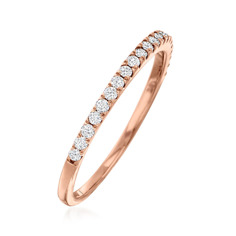 .25 ct. t.w. Diamond Stackable Ring in 14kt Rose Gold image number 2