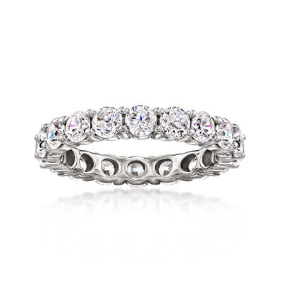 2.75 ct. t.w. CZ Eternity Band in Sterling Silver