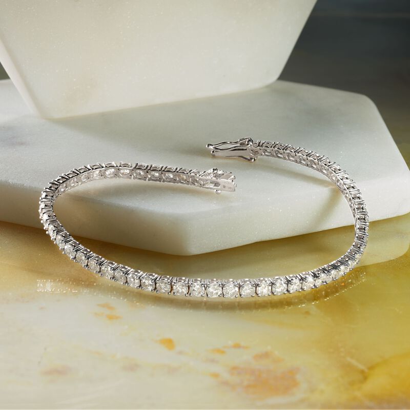 6.00 ct. t.w. Diamond Tennis Bracelet in 14kt White Gold image number 3