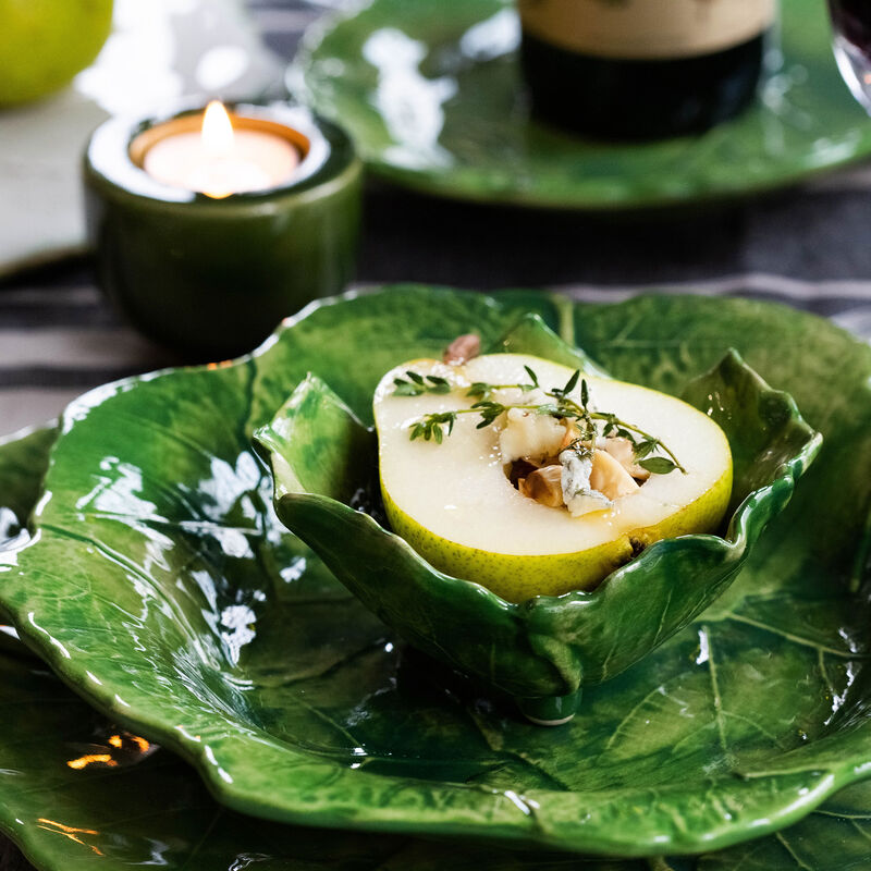Vietri "Foglia" Green Dinnerware from Italy image number 12