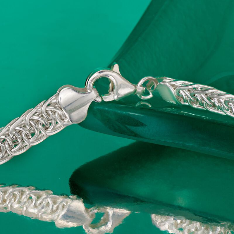 Sterling Silver Wheat-Chain Bracelet image number 2