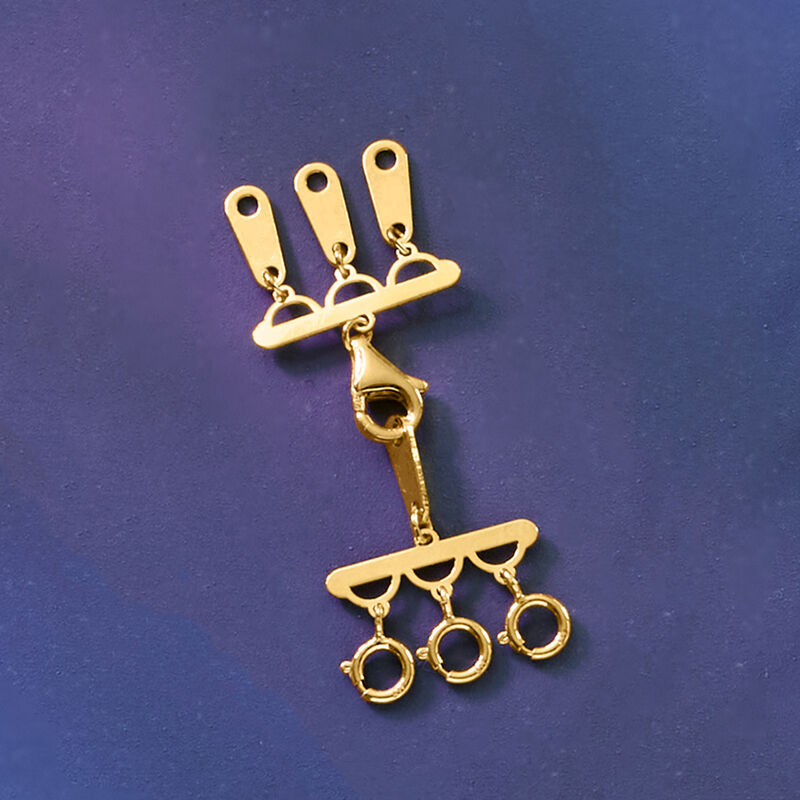 Italian 10kt Yellow Gold Layering Clasp  image number 2