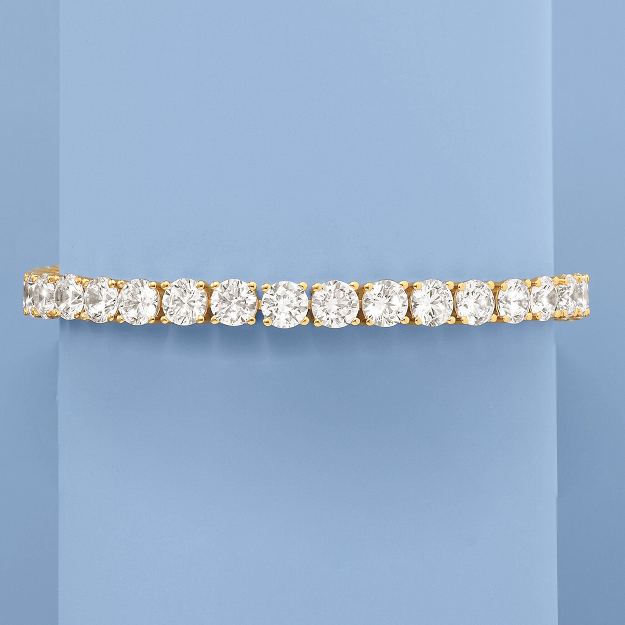 人気特価をすべて 23.00 Sterling Over Gold 18kt in Bracelet Tennis CZ t.w. ct. アクセサリー