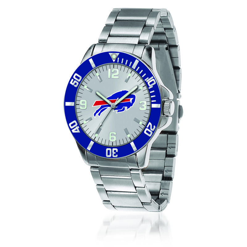 Men's 46mm NFL Buffalo Bills Stainless Steel Key Watch image number 0