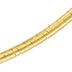 Italian 3mm 18kt Gold Over Sterling Silver Round Omega Necklace